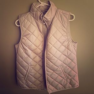 light gray vest